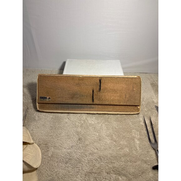 1847 Rogers Bros Carving Knife & Fork Set Hold Edge Original Box Stainless Vtg - Picture 6 of 15